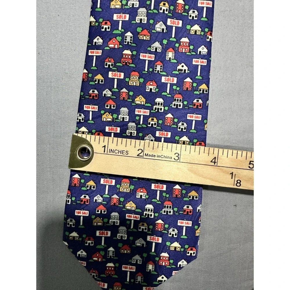 NWT Keith Daniels Colorful Realtor House Sold‎ Neck Tie